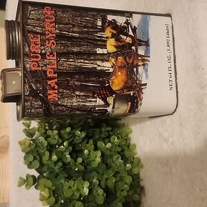 Vintage Pure Maple Syrup Aluminum Container